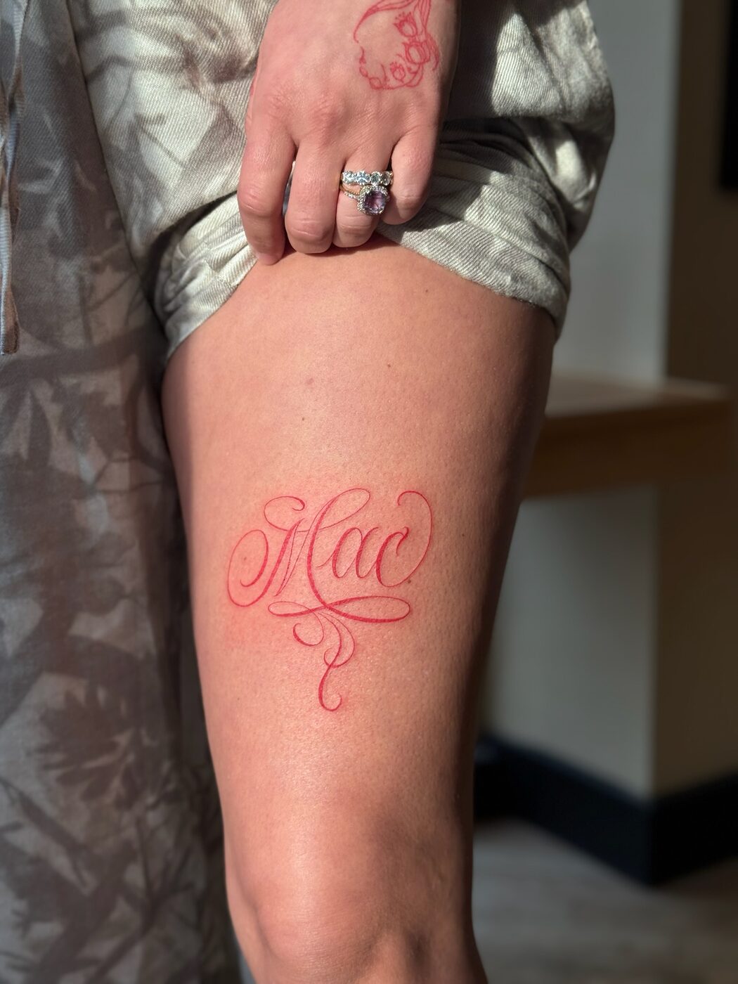 Lettering tattoo by Abel