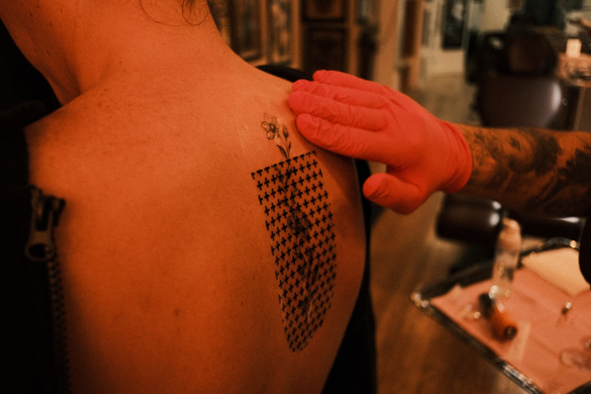 Fresh detailed tattoo by Abel
