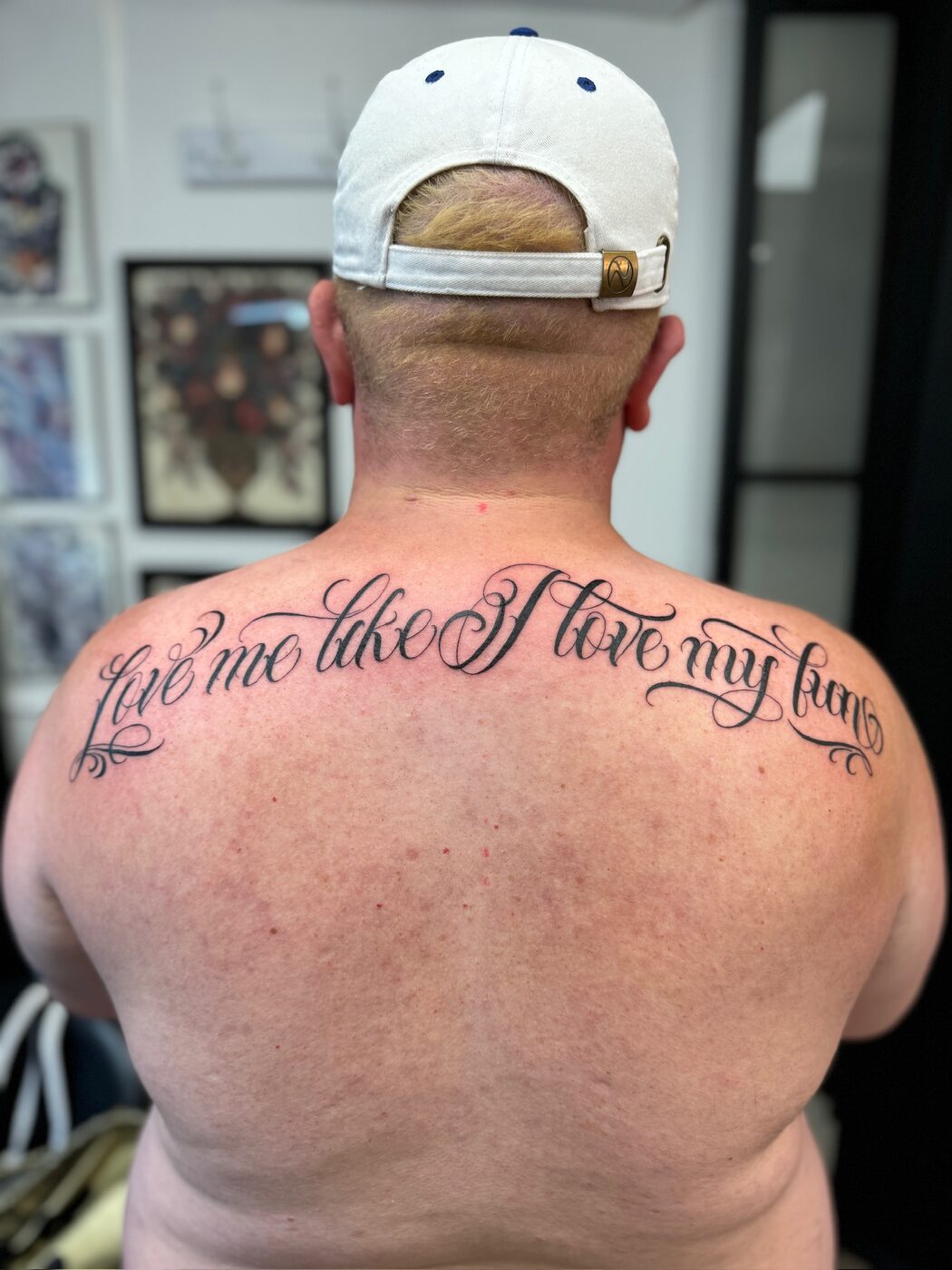 Lettering tattoo by Abel