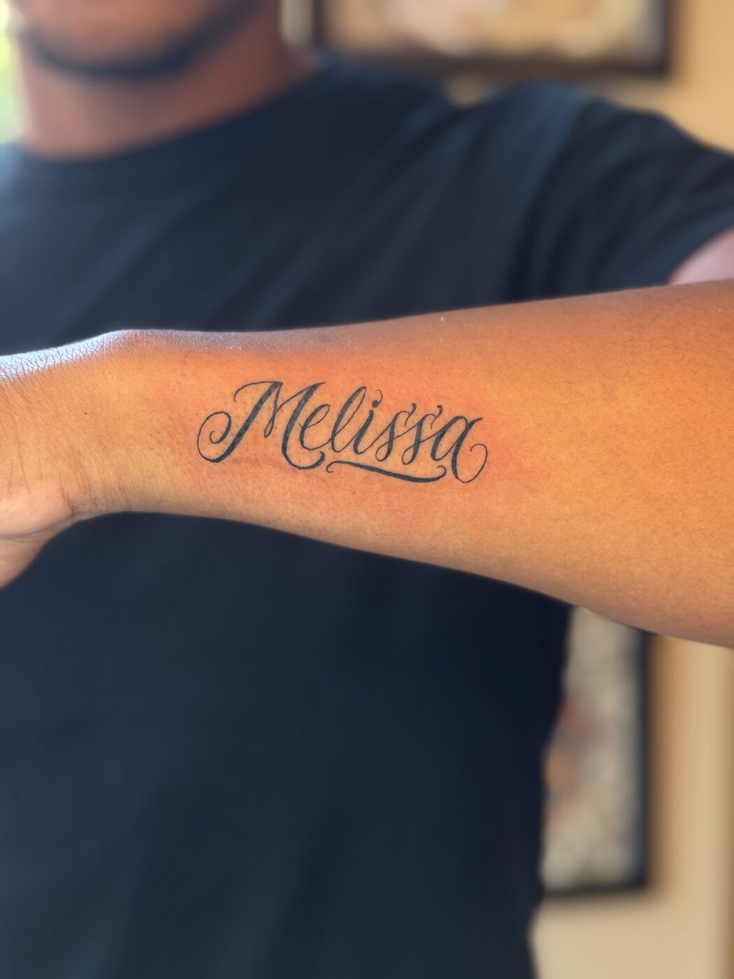 Lettering tattoo by Abel